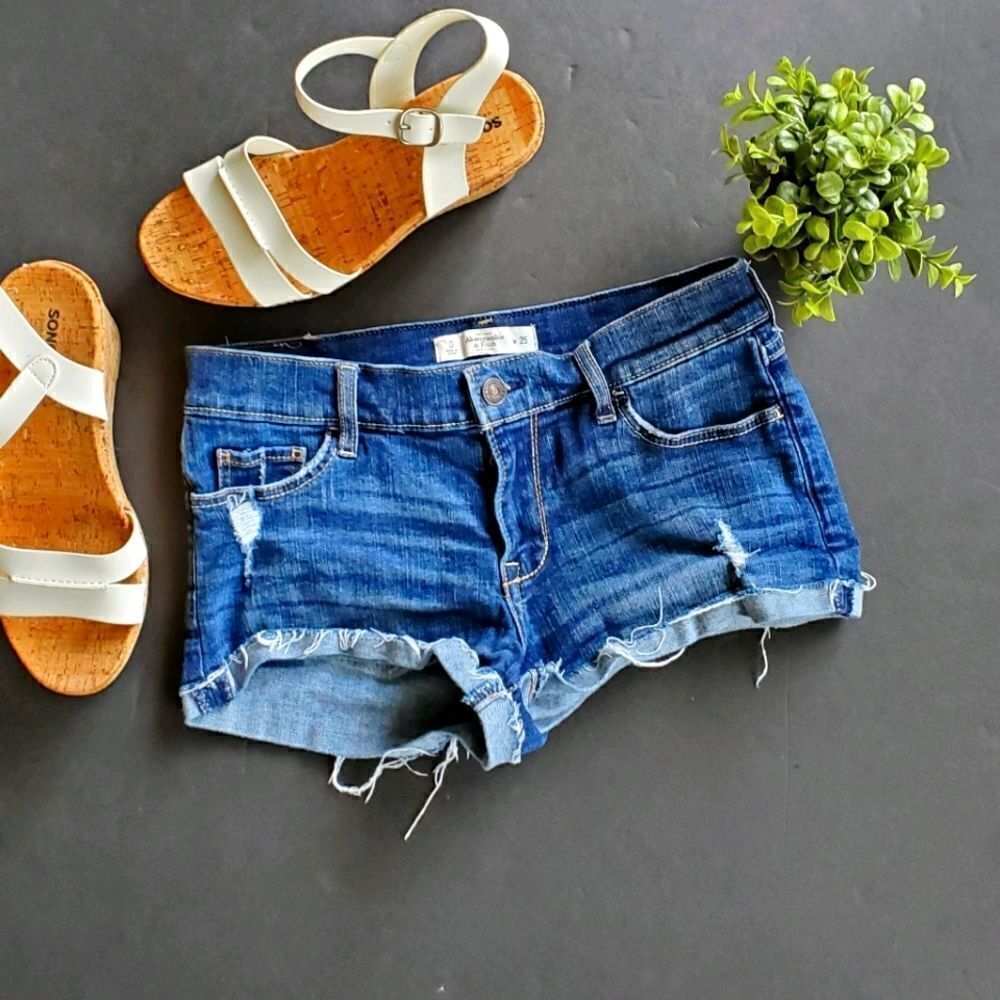 Abercrombie and Fitch Cutoff Jean Shorts